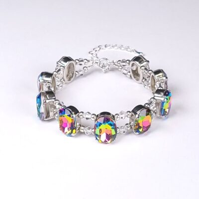 Armband „BlumenZauberFantasie“ silberfarben