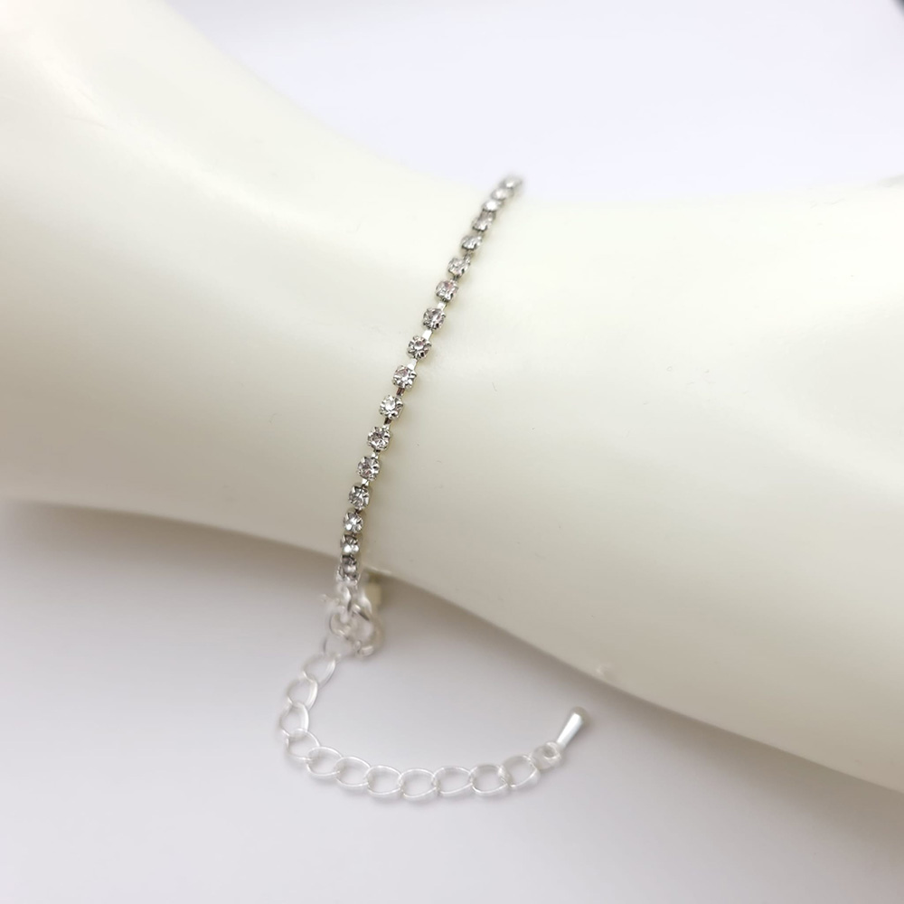Armband „SonnenZauberStrahl“ Kristalle 2mm in Silber