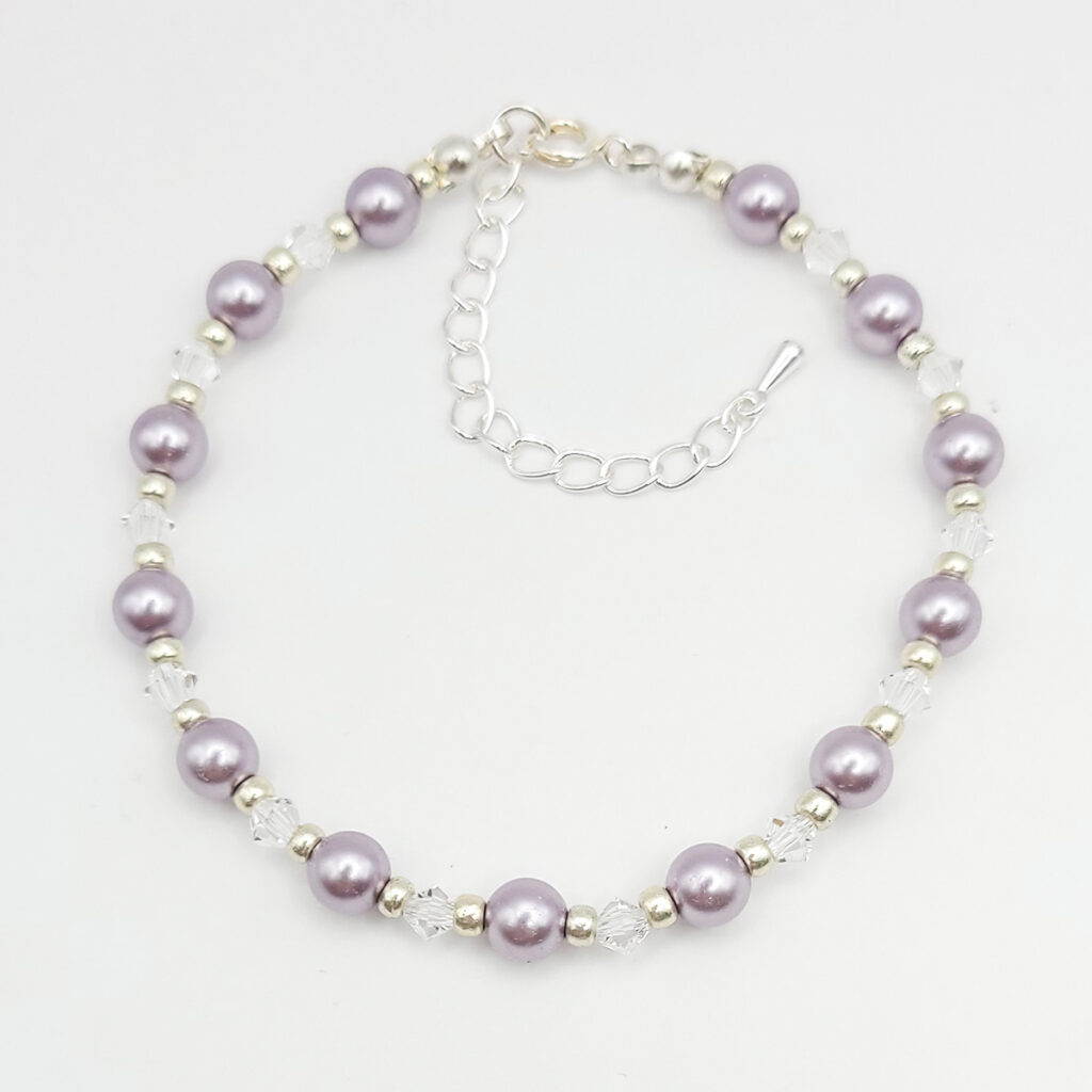 Armband „PerlenZauber“ Pearl Effect Lavender