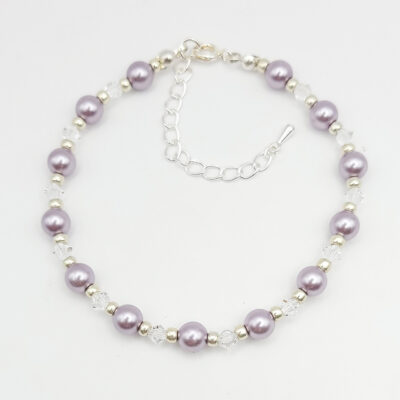 Perlen-Armband Pearl Effect Lavender