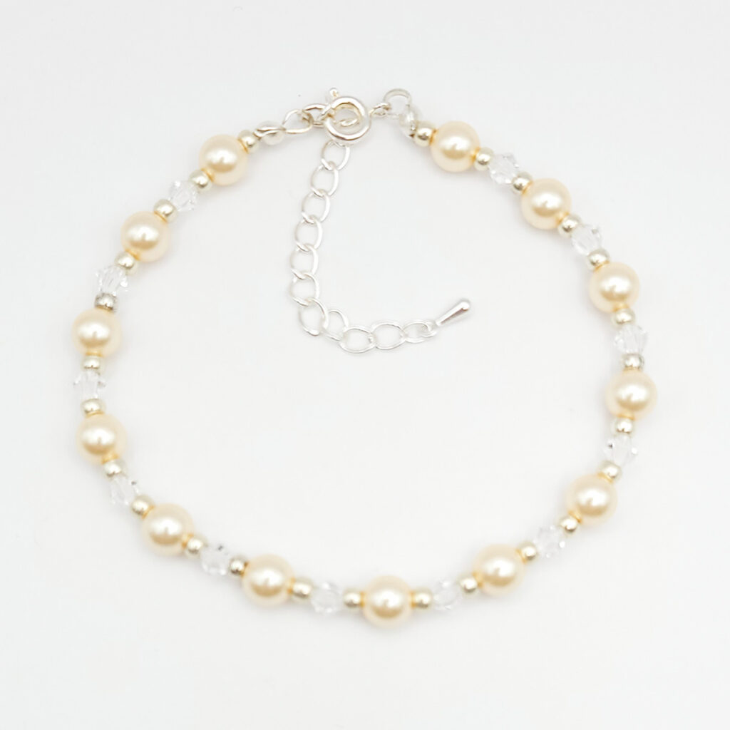 Armband „PerlenZauber“ Pearl Effect Vanilla