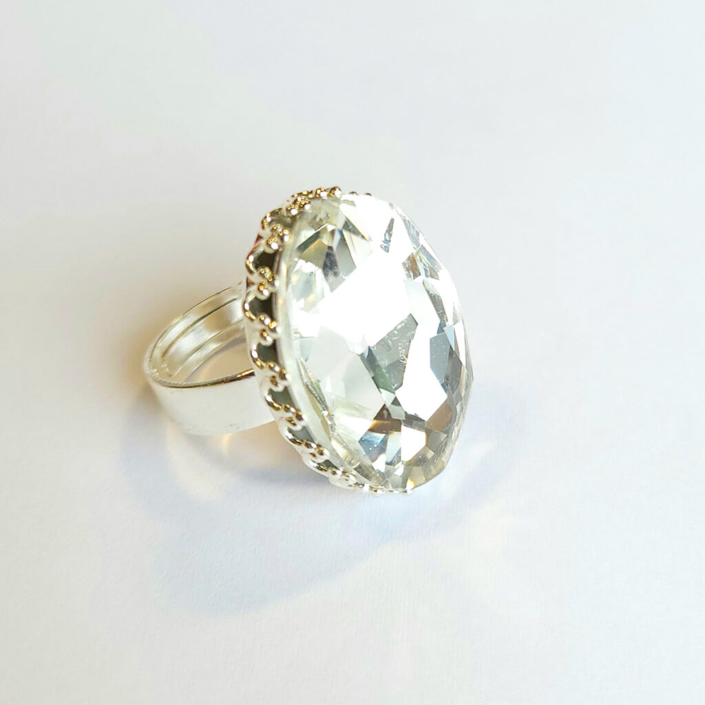 WunschZauber-Ring „Bergkristall“ in Silber